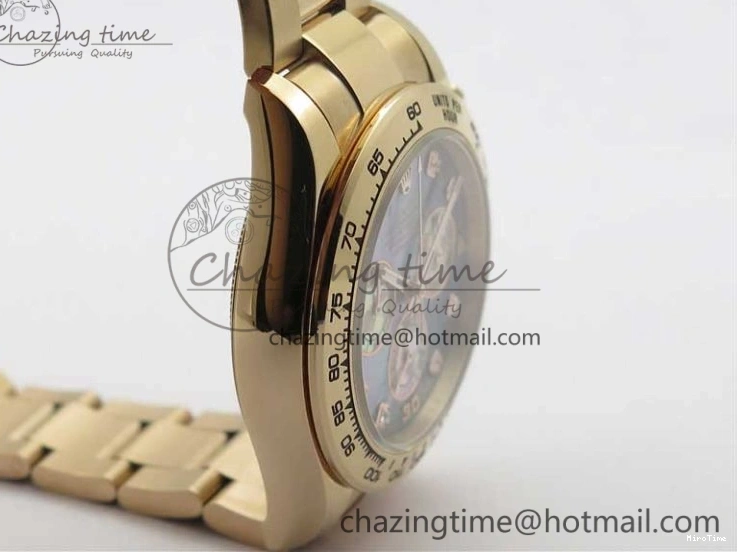 MiroTime 0330 Daytona 116520 RG UBF Best Edition Ice Blue MOP Crystal Markers Dial on RG Bracelet A Classic 2941